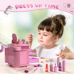 PERRYHOME Kids Makeup Set-unicorn-patterns: starry accents spark imagination during pretend play.