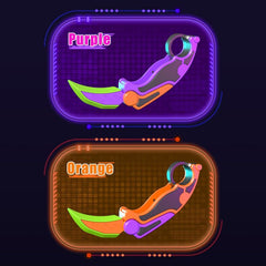 PETBSNVB fidget claw knife packaging and color options