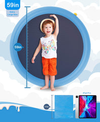 Peteast dog splash pad easy setup with hose connection for quick play.
