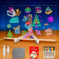 PetPalace LED drawing board with adjustable stand for easy tabletop placement.