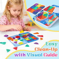 Pexykal classroom tiles support small-group teamwork and learning.
