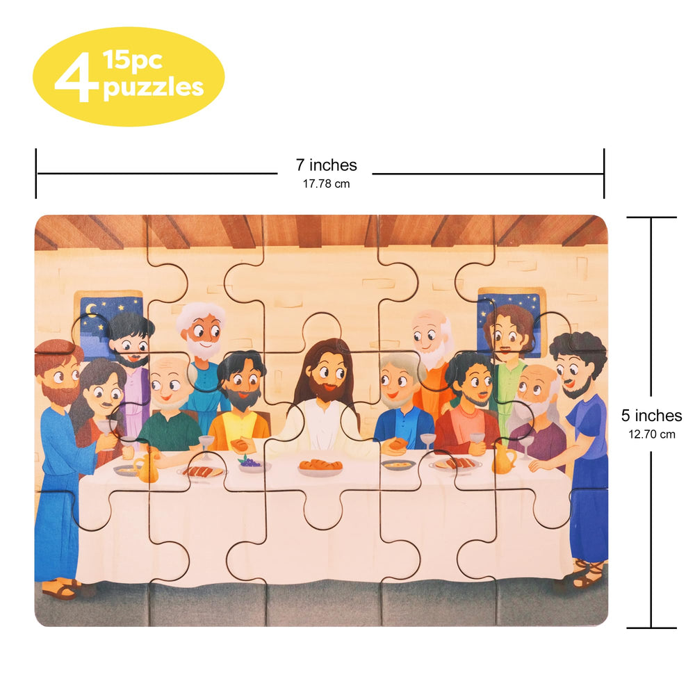 Peyo Pals Bible Puzzles: The Resurrection invites discussion and learning through puzzles