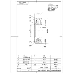 PGN Bearings 608 open chrome steel balls for durable performance