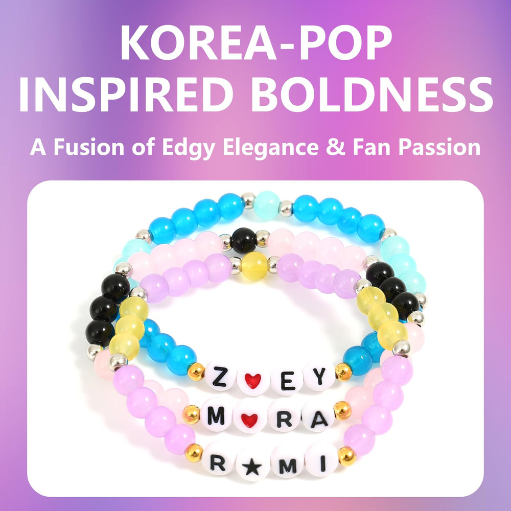 Phask Korea-Pop bracelets elastic cord closeup for durable all-day comfort