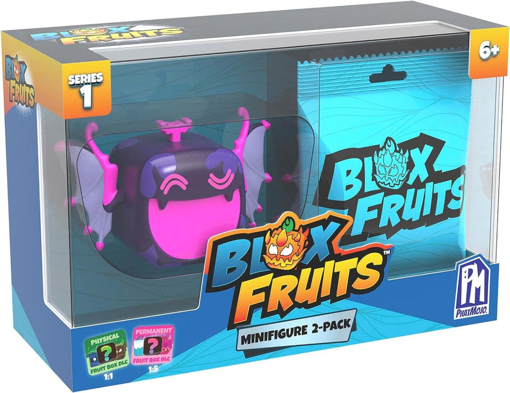 PhatMojo Blox Fruits mini-figures feature a Mystery Fruit for surprise collectability.