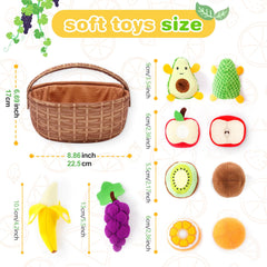 PHEZAPA gift-ready fruit toy set ideal for birthdays or baby showers.
