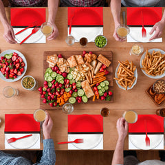Phiemate disposable plates and napkins simplify post-event cleanup