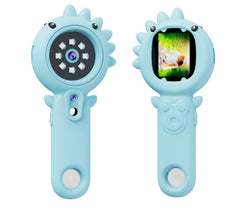 PHNIXGAM 2-in-1 microscope side angle demonstrates compact handheld design for kids