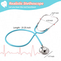Phobby doctor kit stethoscope simulates real heartbeat during role-play