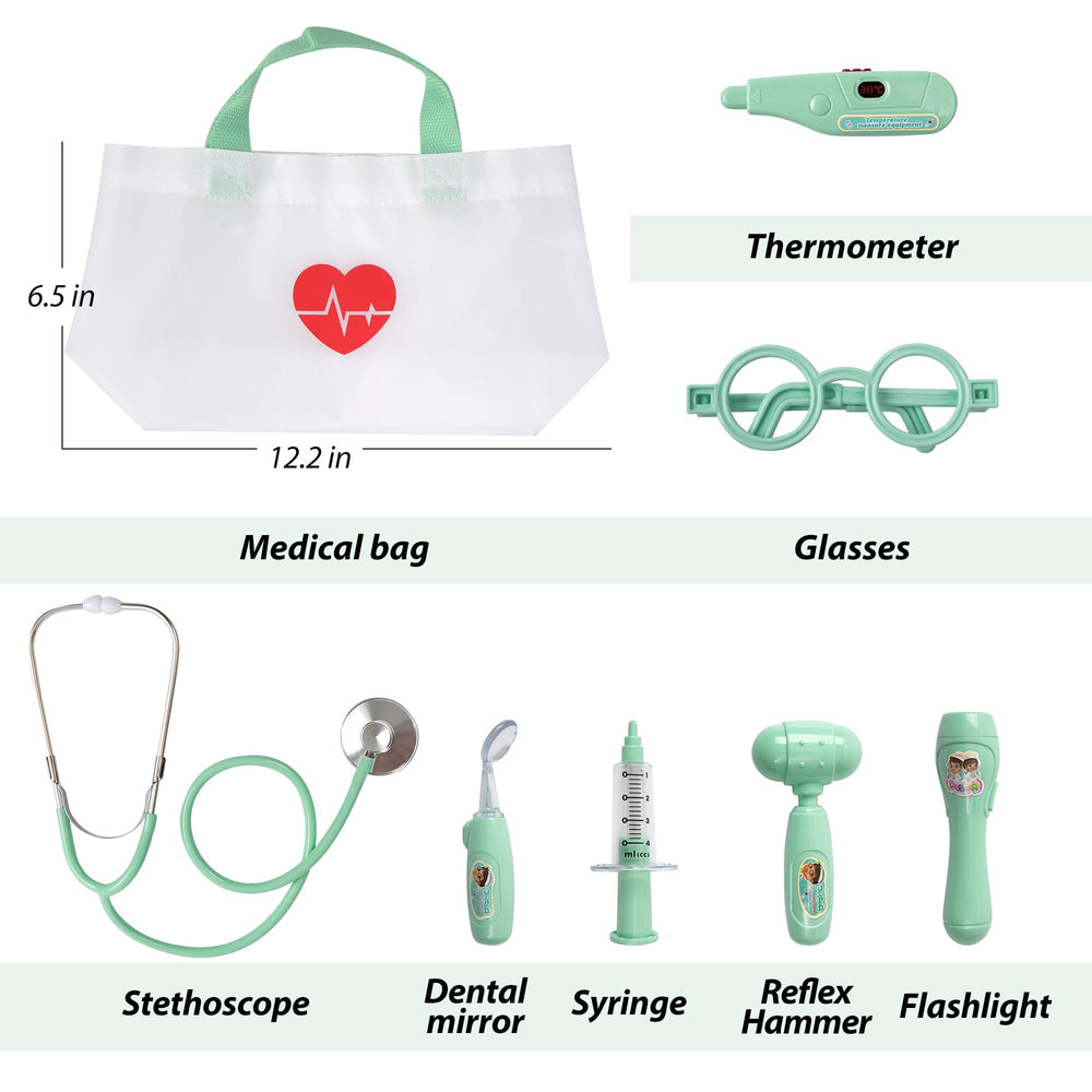 Phobby dental mirror supports realistic dental checkups in play
