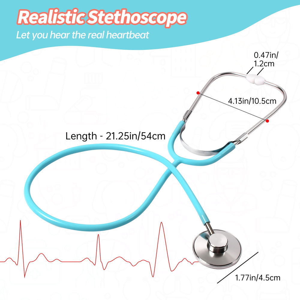 Phobby stethoscope close-up for imagined heartbeat during play