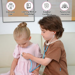Phobby stethoscope heartbeat demo lets children hear rhythm safely