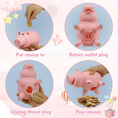 PHOCAS Hamm piggy bank cartoon design, cheerful Hamm-inspired look