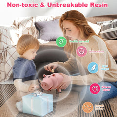 PHOCAS safe material, unbreakable piggy bank ideal for everyday use.
