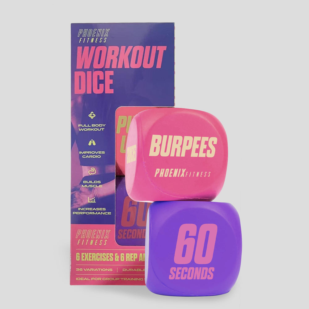 Phoenix Fitness Exercise Dice group-class ready for friendly workouts.