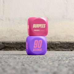 Phoenix Fitness Exercise Dice rep-time top view for interval training.