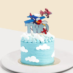 PHOHUI Have A Nice Time aircraft topper ideal for airplane-themed birthday parties and baby showers