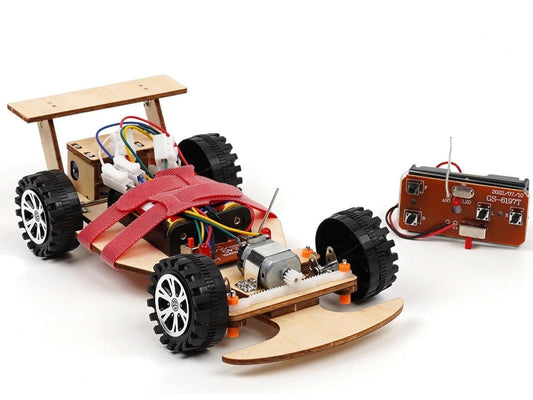 Pica Toys wooden F1 racing car with remote for hands-on STEM learning
