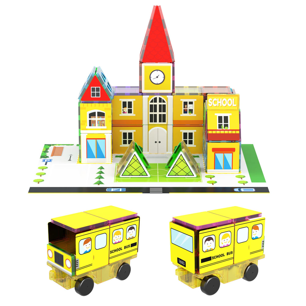 PicassoTiles 80pcs backing graphics emphasize visual cues for quick assembly.