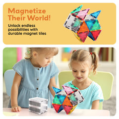 PicassoTiles clear tiles enhance visibility: bright interiors foster focused, creative play