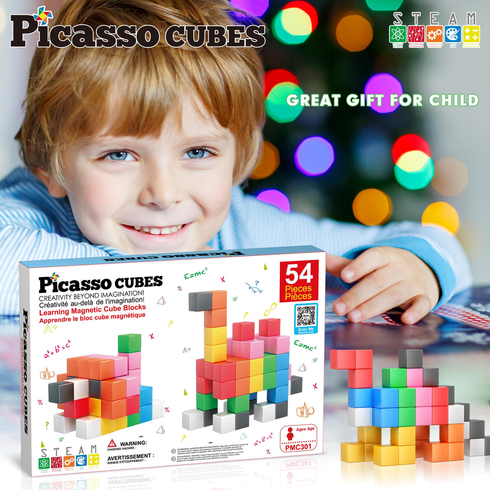 PicassoTiles group play encouraging collaboration and shared problem solving.