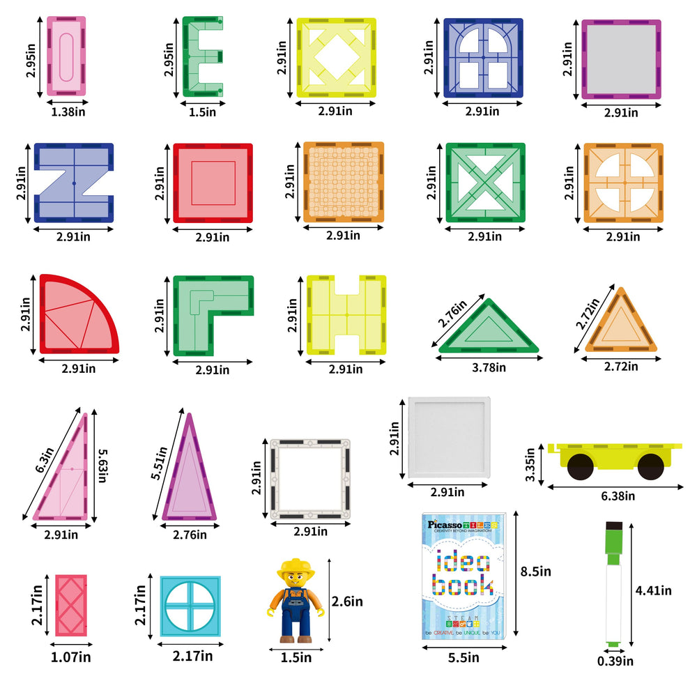 PicassoTiles colorful tiles encourage pattern recognition and STEM exploration