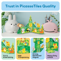 PicassoTiles koala magnet: gentle character for cozy, creative play sessions.