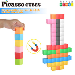 PicassoTiles preschool design activity focusing on early engineering concepts.