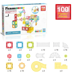 PicassoTiles intersections and slopes enable complex maze design.
