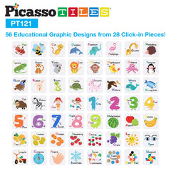 PicassoTiles number graphics help with number recognition and math basics