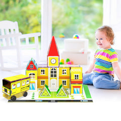 PicassoTiles school theme map for classroom-inspired building and learning.
