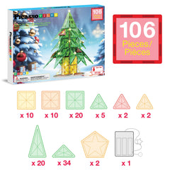 PicassoTiles square and triangle pieces help kids recognize shapes and patterns