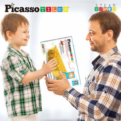 PicassoTiles STEM-focused play supports fine motor skills and spatial reasoning.