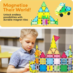 PicassoTiles open-ended designs encourage independent and cooperative play.