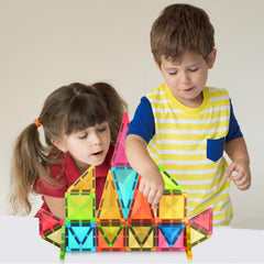 PicassoTiles travel-friendly magnetic tiles ideal for planes and cars.