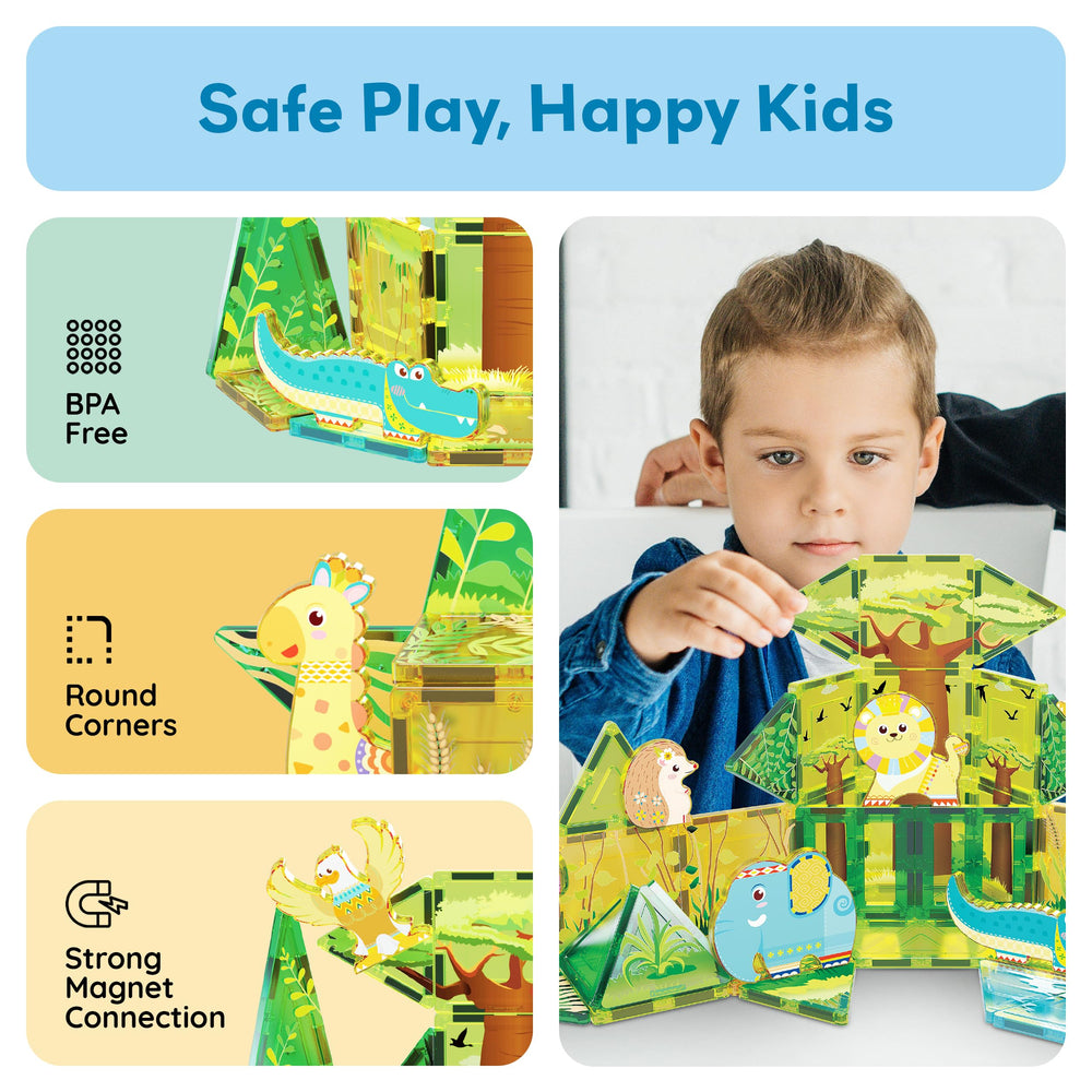 PicassoTiles universal-compatibility: works with PicassoTiles and other magnetic systems