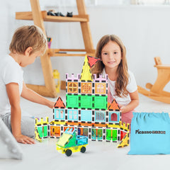 PicassoTiles windows and doors provide variety for imaginative play.