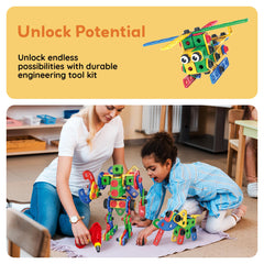 PicassoTiles 201pc BPA-free materials ensure safe, durable play.