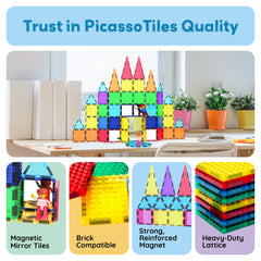 PicassoTiles compatibility with full sets enables scalable expansion
