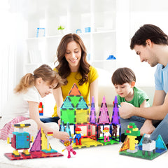 PicassoTiles mirror tile reflects colors for light play and exploration