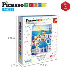 PicassoTiles 6-in-1 world paintings puzzle cubes exploring famous art in a single set.