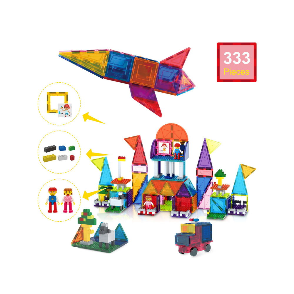 PicassoTiles action figures included to boost imaginative storytelling