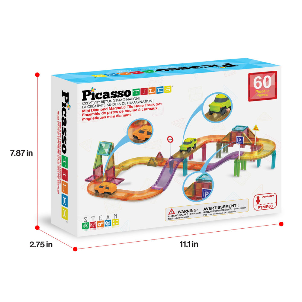 PicassoTiles age-appropriate set invites imaginative play for boys and girls alike.