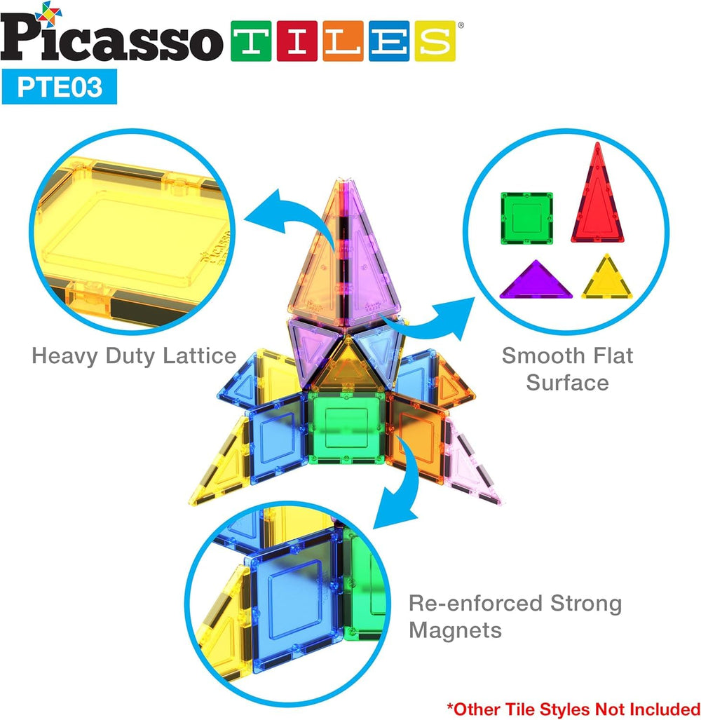 PicassoTiles architectural tower designs invite planning and collaboration during construction.