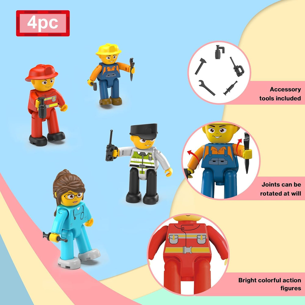 PicassoTiles astronaut figures with assembly play encourage hands-on construction and STEM exploration.
