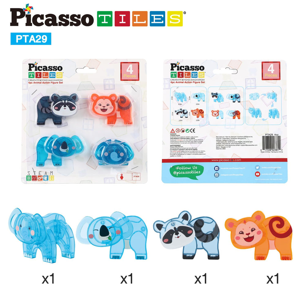 PicassoTiles BPA-free and non-toxic materials ensure safe children's construction play.