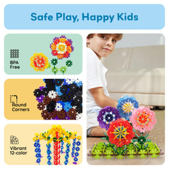 PicassoTiles BPA-free and non-toxic for safe hands-on play