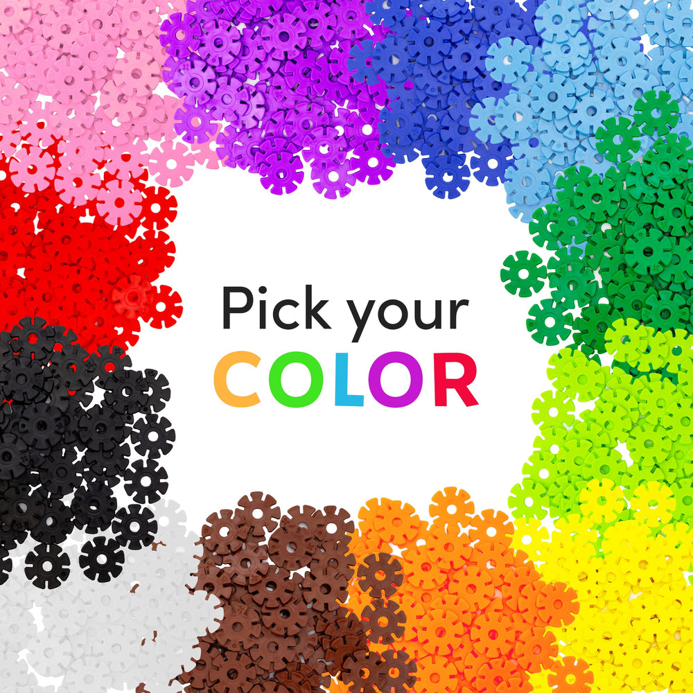 PicassoTiles discs foster creative thinking and hand-eye coordination during play.
