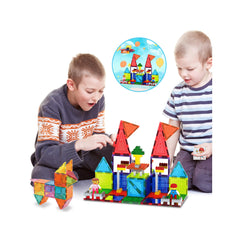 PicassoTiles 30 magnetic brick tiles support tall towers and quick builds