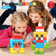PicassoTiles bright colored cubes support early STEAM learning and color recognition